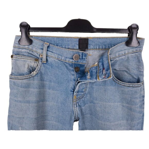 En Noir Cobain Denim Camo Underlays Jeans Size 30 Mens Light Blue Wash - Picture 7 of 10